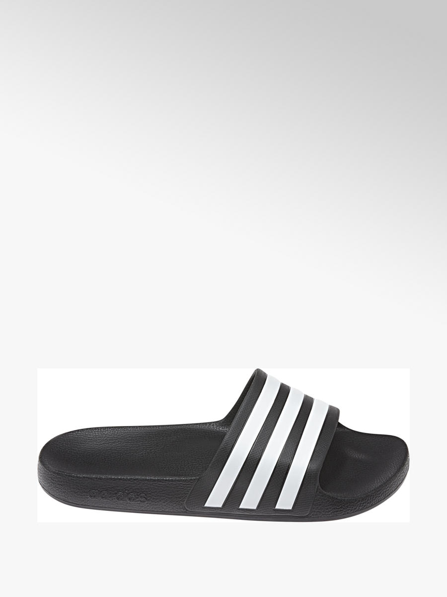Adidas Ladies' Adilette Slides Black White | Deichmann Adidas Ladies' Adilette Slides Black White | Deichmann